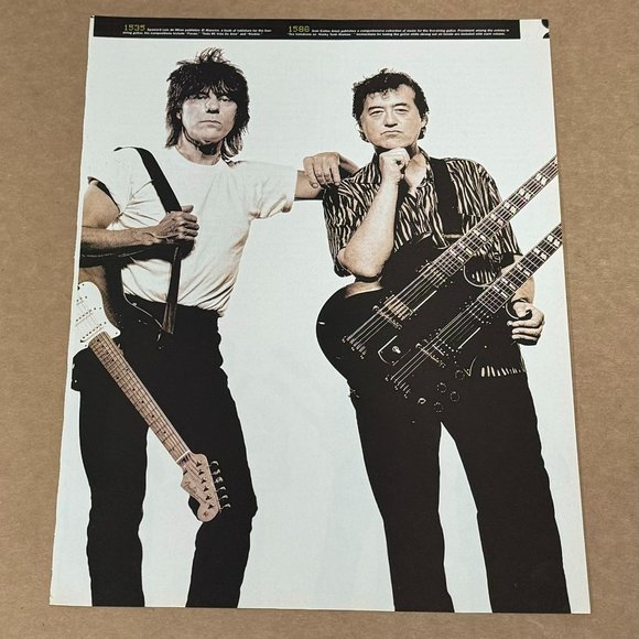 Other - JEFF BECK & JIMMY PAGE - 2007 Music Print Ad Photo